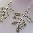 Genuine Handmade Tibetan Silver Leaf Earrings