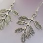 Genuine Handmade Tibetan Silver Leaf Earrings