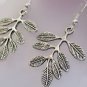 Genuine Handmade Tibetan Silver Leaf Earrings