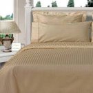 1000TC STRIPES BEIGE SHEET SETS IN QUEEN SIZE - 100% EGYPTIAN COTTON