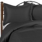 1000TC STRIPE BLACK SHEET SETS IN QUEEN SIZE - 100% EGYPTIAN COTTON