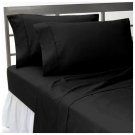1000 TC SOLID BLACK FLAT SHEETS IN QUEEN SIZE-100 EGYPTION COTTON
