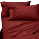 1000TC SOLID BURGENDEY FLAT SHEETS IN QUEEN SIZE-100 EGYPTION COTTON