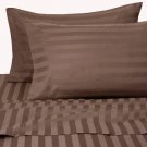 1000TC SOLID CHOCOLATE FLAT SHEETS IN QUEEN SIZE - 100% EGYPTIAN COTTON