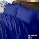 1000TC STRIPE EGYPTION BLUE SHEET SETS IN QUEEN SIZE - 100% EGYPTIAN COTTON