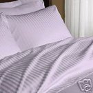 1000TC STRIPE LILAC  FLAT SHEETS IN QUEEN SIZE - 100% EGYPTIAN COTTON