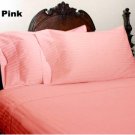 1000TC STRIPE PINK FLAT SHEETS IN QUEEN SIZE - 100% EGYPTIAN COTTON