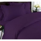 1000TC STRIPE PURPLE FLAT SHEETS IN QUEEN SIZE - 100% EGYPTIAN COTTON
