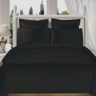 1000TC SOLID BLACK DUVET SHEET IN QUEEN SIZE - 100% EGYPTIAN COTTON
