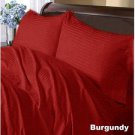 1000TC STRIPE BURGUNDY DUVET SHEET  IN QUEEN SIZE - 100% EGYPTIAN COTTON