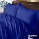 1000TC STRIPEEGYPTION BLUE DUVET SHEET  IN QUEEN SIZE - 100% EGYPTIAN COTTON