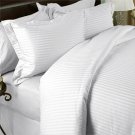 1000TC STRIPE WHITE DUVET SHEET  IN QUEEN SIZE - 100% EGYPTIAN COTTON