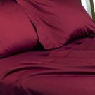 1000TC SOLID  BURGUNDY SHEET SET IN KING SIZE - 100% EGYPTIAN COTTON