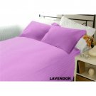 1000TC STRIPE LAVENDER SHEET SET  IN KING SIZE - 100% EGYPTIAN COTTON