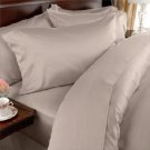1000TC SOLID BEIGE FITTED SHEET IN KING SIZE - 100% EGYPTIAN COTTON