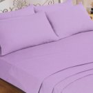 1000TC SOLID LILAC FITTED SHEET IN KING SIZE - 100% EGYPTIAN COTTON