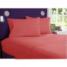 1000TC SOLID BRICK RED FLAT SHEET IN KING SIZE - 100% EGYPTIAN COTTON