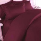 1000TC SOLID BURGUNDY FLAT SHEET IN KING SIZE - 100% EGYPTIAN COTTON