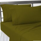 1000TC SOLID SAGE  FLAT SHEET IN KING SIZE - 100% EGYPTIAN COTTON