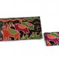 Wallet Set: Afrocentric Elephant - Black (C-A172 AE Blk)