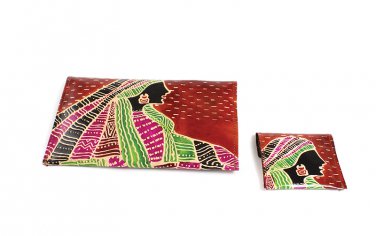 Wallet Set: African Goddess - Rust (C-A172:AG:Rst)