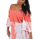 Tie-Dye Sun Top: Coral (C-WS613:Coral)