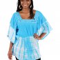 Tie-Dye Sun Top: Turquoise (C-WS613:Trquois)