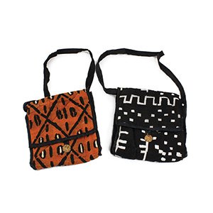 Small Mud Cloth Handbag (Button)  C-A179