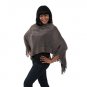 Plush Metallic Poncho: Gray (C-WF778:Gray)
