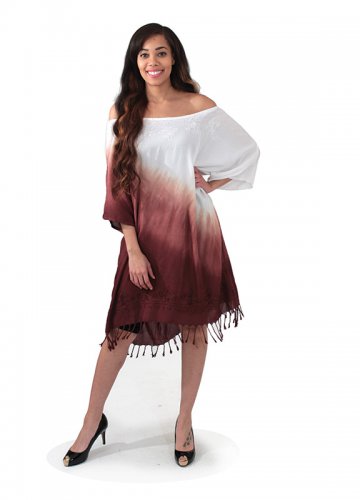 Long Dashiki (C-WS744) Brown