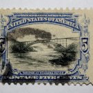 U.S. Cat. # 297 - 1901 5c Bridge Niagara Falls