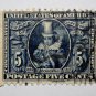 .1U.S. Cat. #330 - 1907 5c Pocahontas, blue