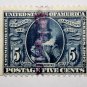 .2U.S. Cat. #330 - 1907 5c Pocahontas, blue