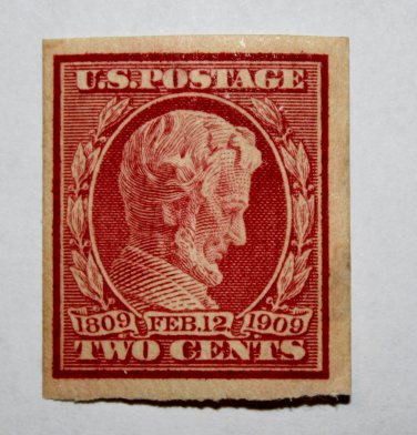 U.S. Cat. # 368 - 1909 2&Acirc;&cent; Lincoln Memorial Issue, carmine
