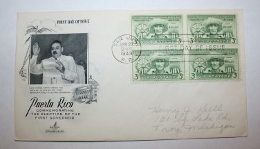 First Day of Issue - U.S. Puerto Rico - 1949