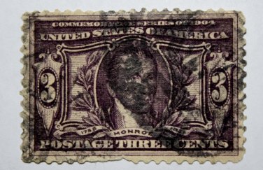 .1 U.S. #325 - 1904 3&Acirc;&cent; Monroe Louisiana Purchase Commemorative