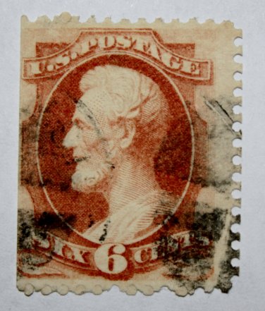 U.S. Cat. # 159 - 1873 6c Lincoln dull pink