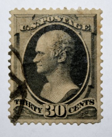 U.S. Cat. # 165 - 1873 30c Hamilton, gray black