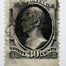 U.S. Cat. # 190 - 1879 30c Hamilton, full black