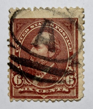 U.S. #256 - 1894 6c Garfield, unwatermarked