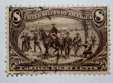 U.S. #289 - 1898 8c Troops Guarding Train