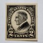 2) U.S. Cat. # 611 - 1923 2c Harding, black, imperf