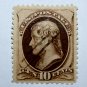 U.S. Cat. # 187 -1879 10c Jefferson, brown