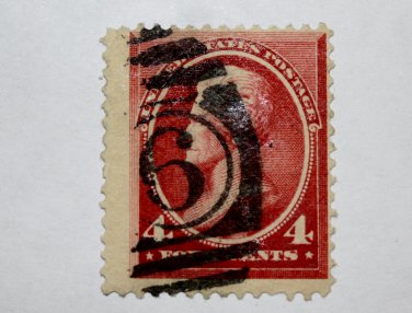 U.S. Cat. # 215 -1888 4c Andrew Jackson, carmine