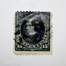 U.S. Cat. # 274 - 1895 15c Clay, DL Wmrk dk blue