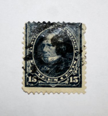 U.S. Cat. # 274 - 1895 15c Clay, DL Wmrk dk blue
