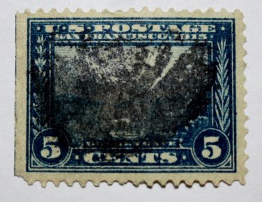 U.S. Cat. # 399 - 1913 5c Golden Gate perf 12 blue