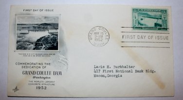 First Day of Issue - Grand Coulee Dam - 1952