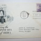 First Day of Issue - Honoring Newspaper Boys - 1952