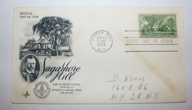 First Day of Issue - Sagamore Hill - 1953